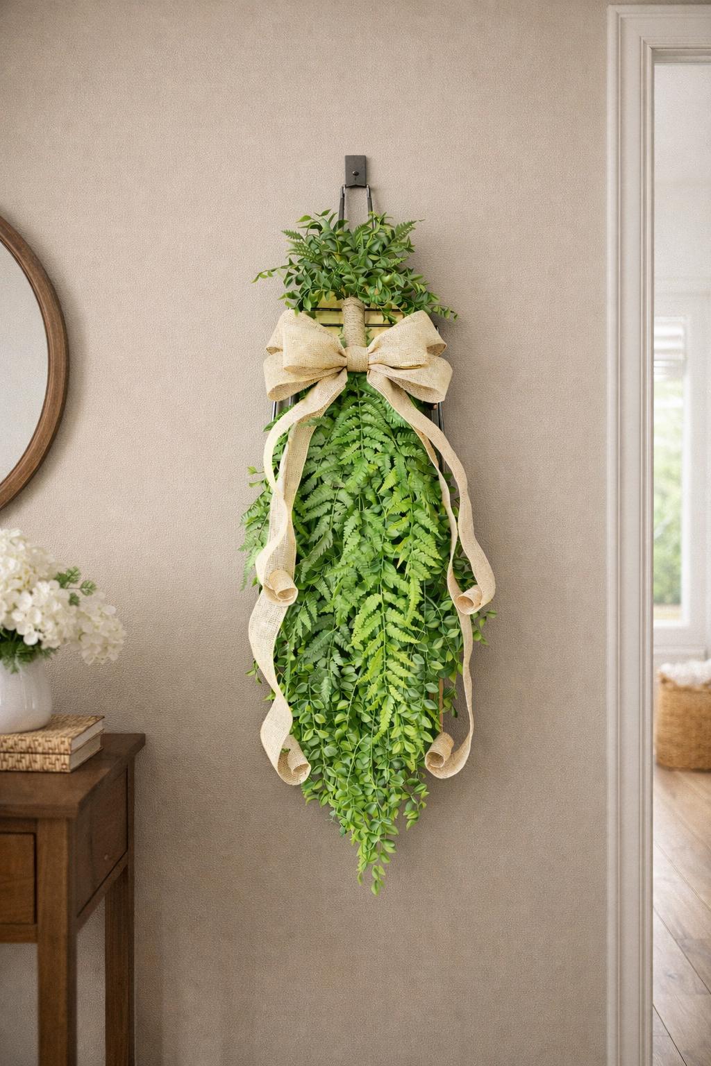 Year Round Wreath, Everyday Wreaths, Double Door Wreaths, Front Door Wreaths, Farmhouse Decor, Housewarming Gift, Unique, Large Swag