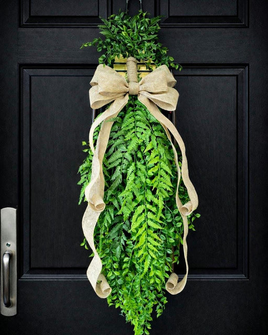Year Round Wreath, Everyday Wreaths, Double Door Wreaths, Front Door Wreaths, Farmhouse Decor, Housewarming Gift, Unique, Large Swag