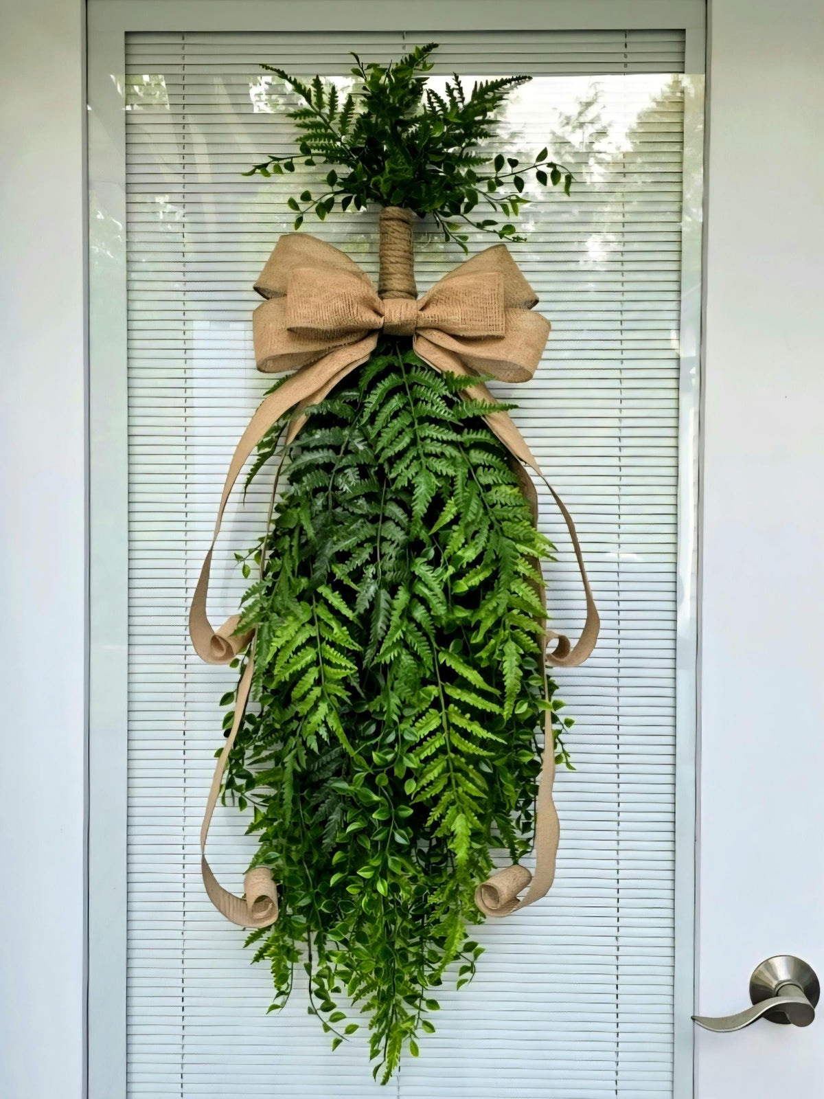 Double Door Wreaths, Year Round Wreath For Front Door, Rustic Farmhouse Porch Decor