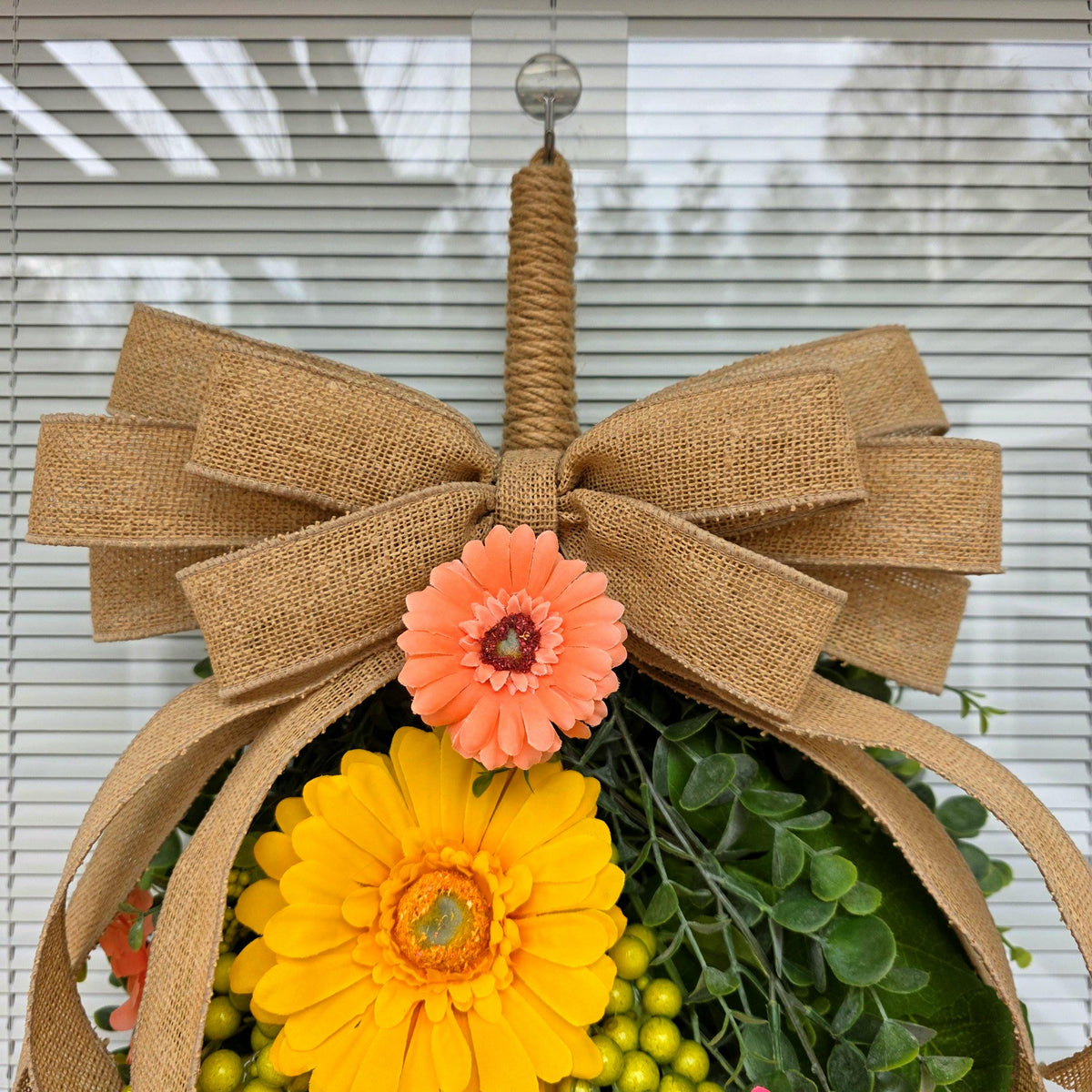 Spring Summer Wreath For Front Door Decor, Double Door Wreaths, Farmhouse Wreath, Door Swag, Front Porch Wreath, Double Door Decor, Outdoor