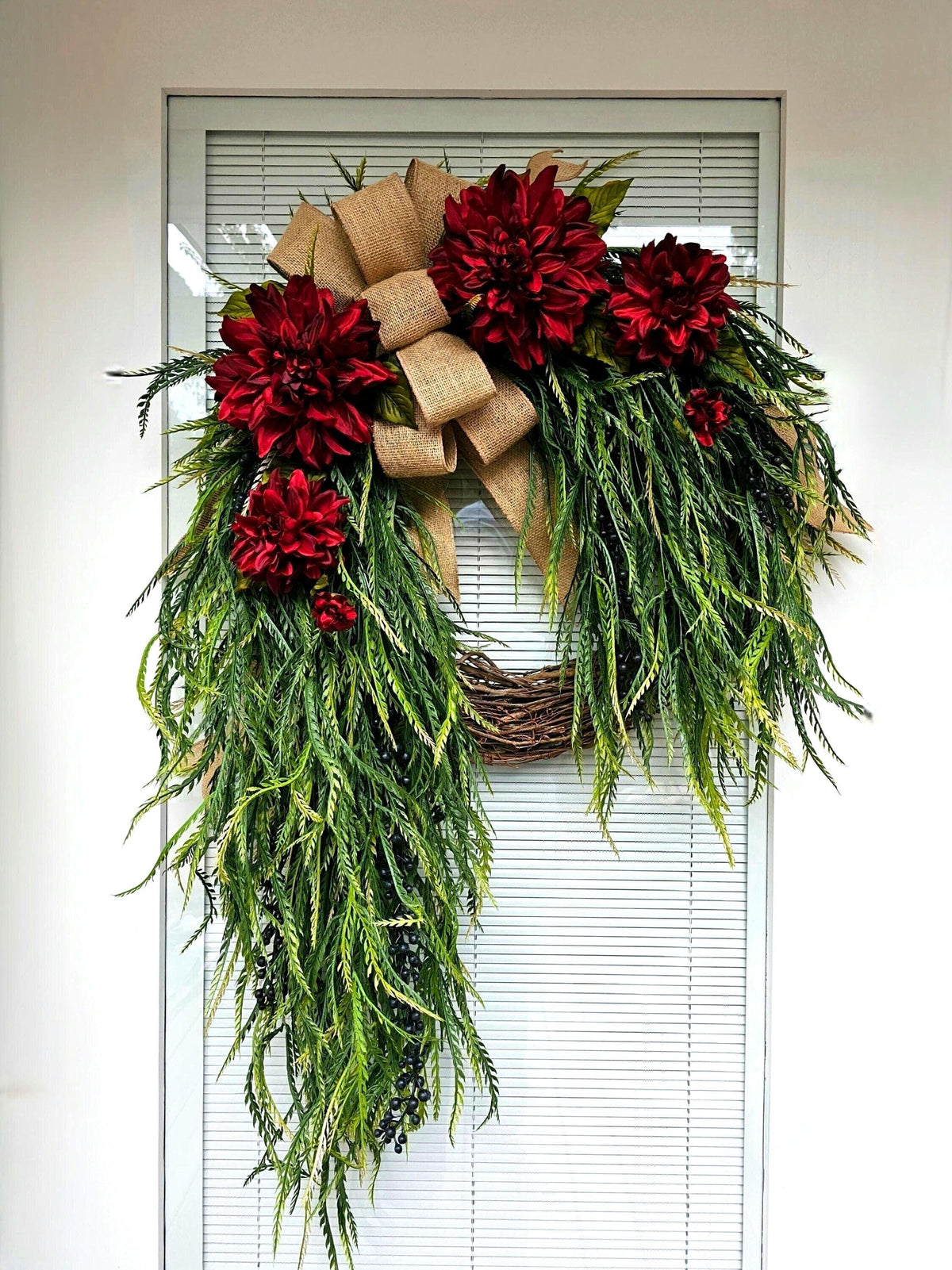Year Round Wreath, Everyday Wreaths, Hydrangea Wreath, Front Door Wreaths, Farmhouse Decor, Housewarming Gift, Unique, Home Decor,