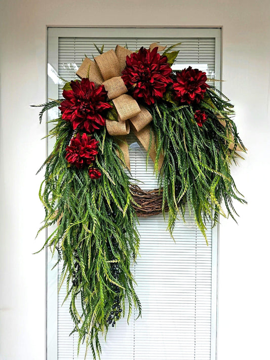 Year Round Wreath, Everyday Wreaths, Hydrangea Wreath, Front Door Wreaths, Farmhouse Decor, Housewarming Gift, Unique, Home Decor,
