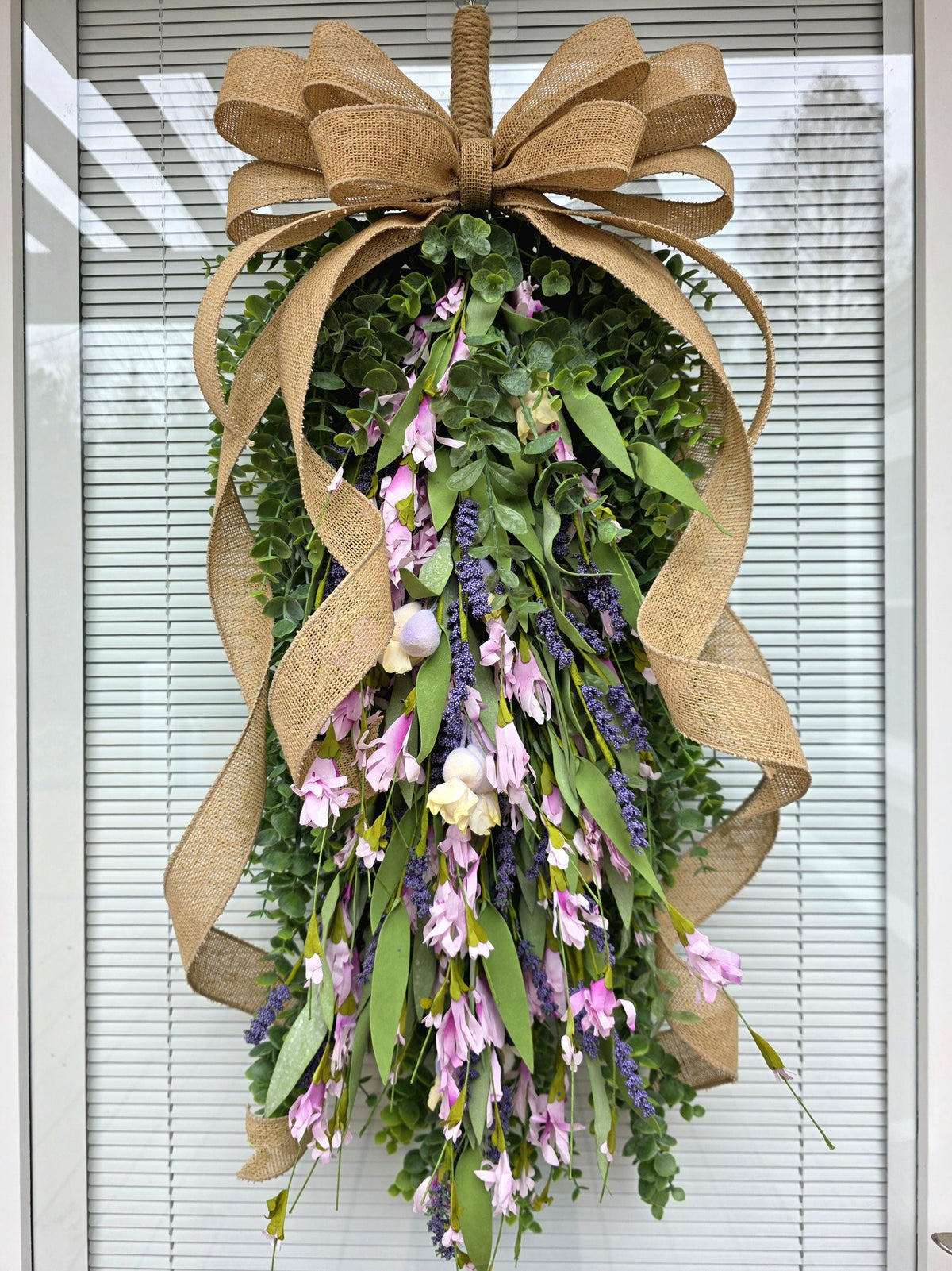 Spring Summer Wreath For Front Door Decor, Double Door Wreaths, Farmhouse Wreath, Door Swag, Porch Decor, Double Door Decor, Gift For Her