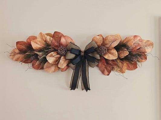 Fall Wreath Swag For Above Front Door, Indoor Outdoor Extra Large Seasonal Home Decoration, Autumn  Decor, Housewarming Gift