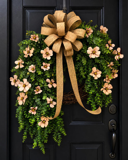 Year Round Wreath For Front Door Outdoor Double Door Wreaths Everyday Porch Decor