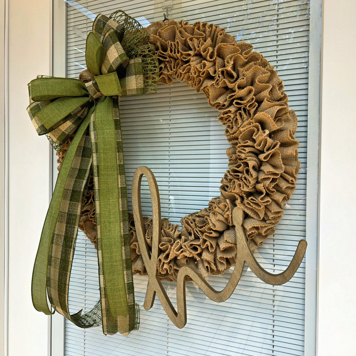 Hi Wreath For Front Door, Double Door Wreaths, Outdoor Spring Summer Fall Winter Porch Decor, Large Year Round Wreath, Decoration, Home Gift
