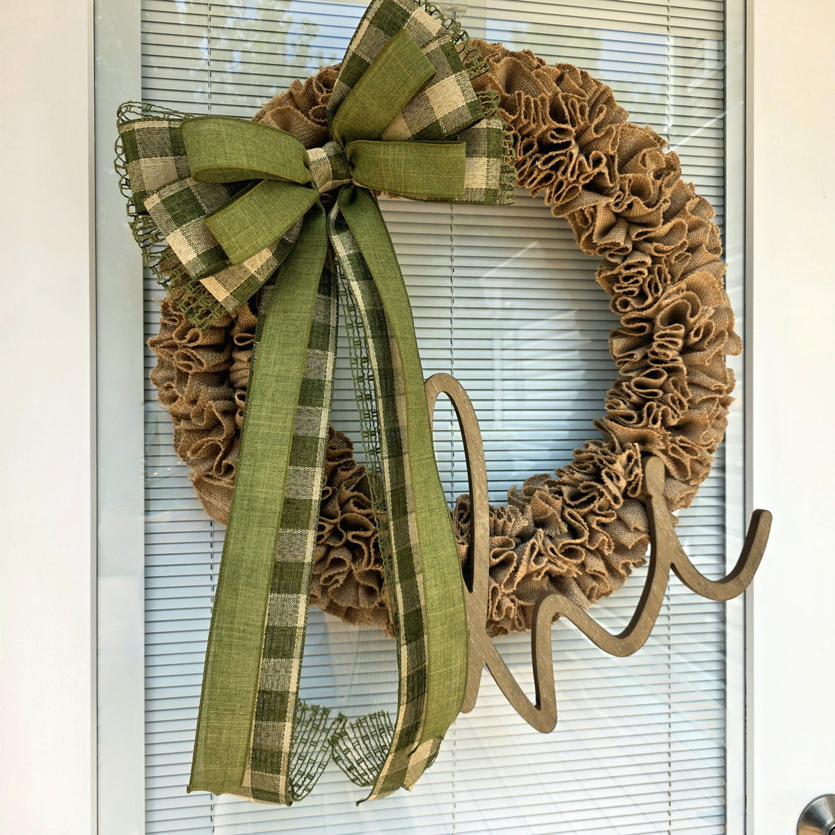 Hi Wreath For Front Door, Double Door Wreaths, Outdoor Spring Summer Fall Winter Porch Decor, Large Year Round Wreath, Decoration, Home Gift