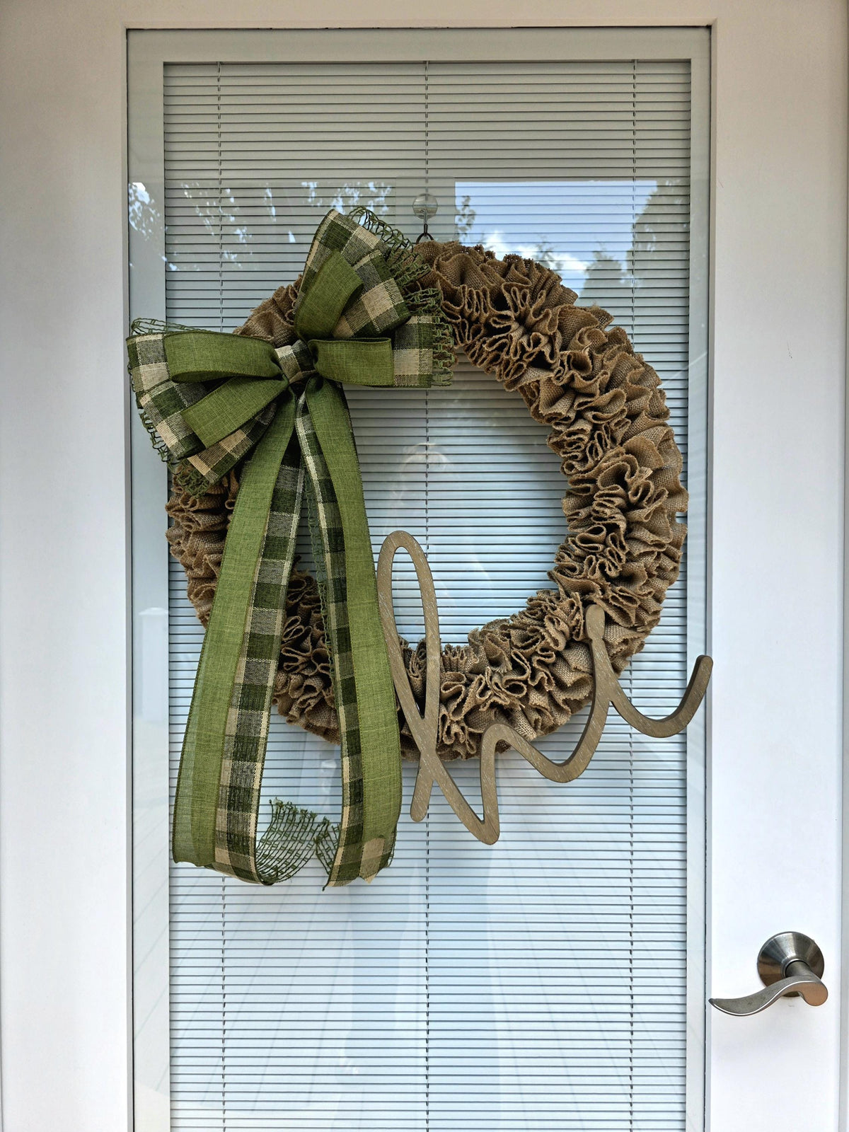 Hi Wreath For Front Door, Double Door Wreaths, Outdoor Spring Summer Fall Winter Porch Decor, Large Year Round Wreath, Decoration, Home Gift