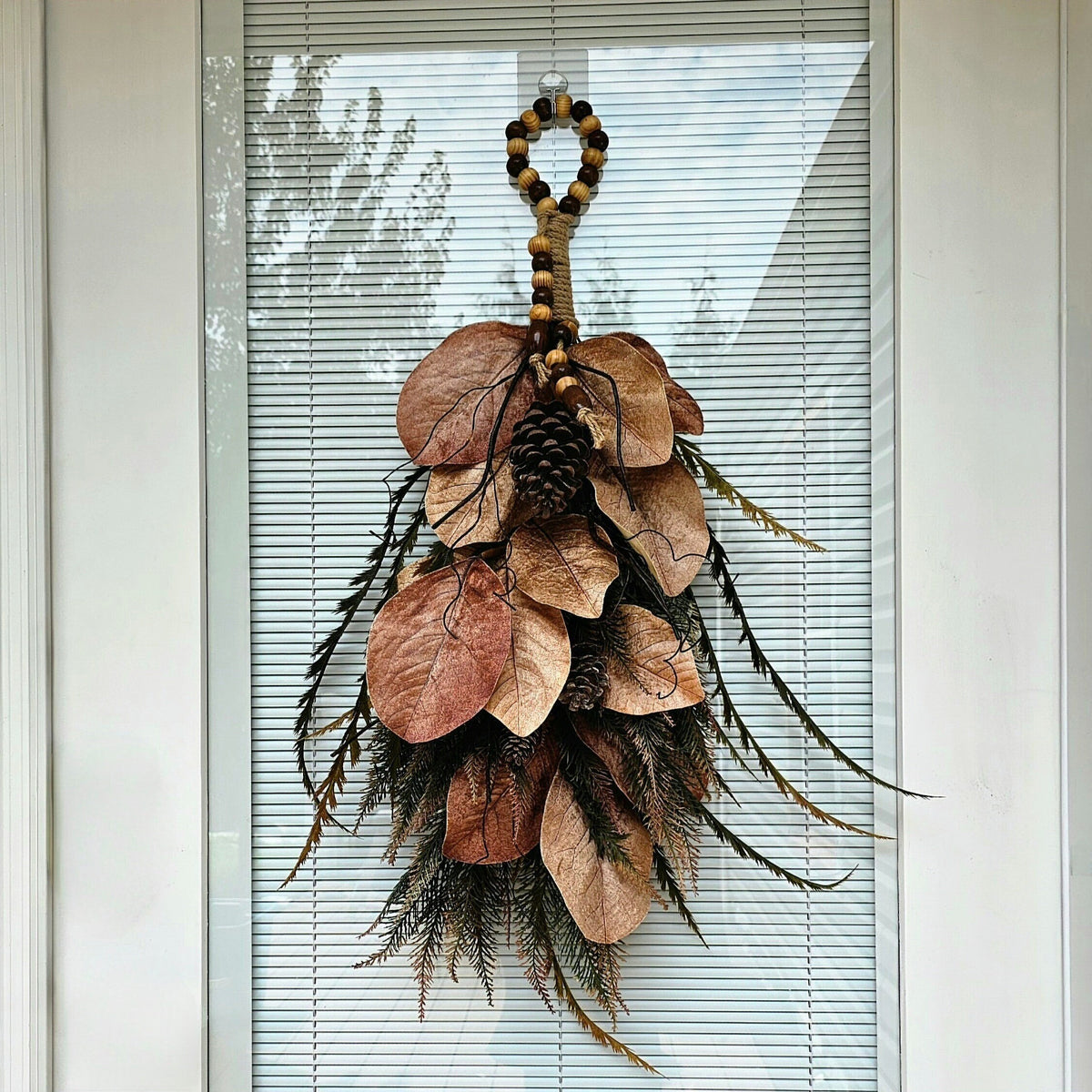 Fall Wreath, Magnolia Wreath, Fall Swag, Double Door Decor, Autumn Wreath, Front Door Decor, Fall Decor, Neutral Wreath, Double Door Wreaths